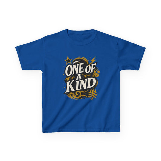 One of a Kind Kids Tee, Unique Kids T-Shirt, Custom Kids Heavy Cotton Tee, Gift for Kids, Fun Kids Apparel