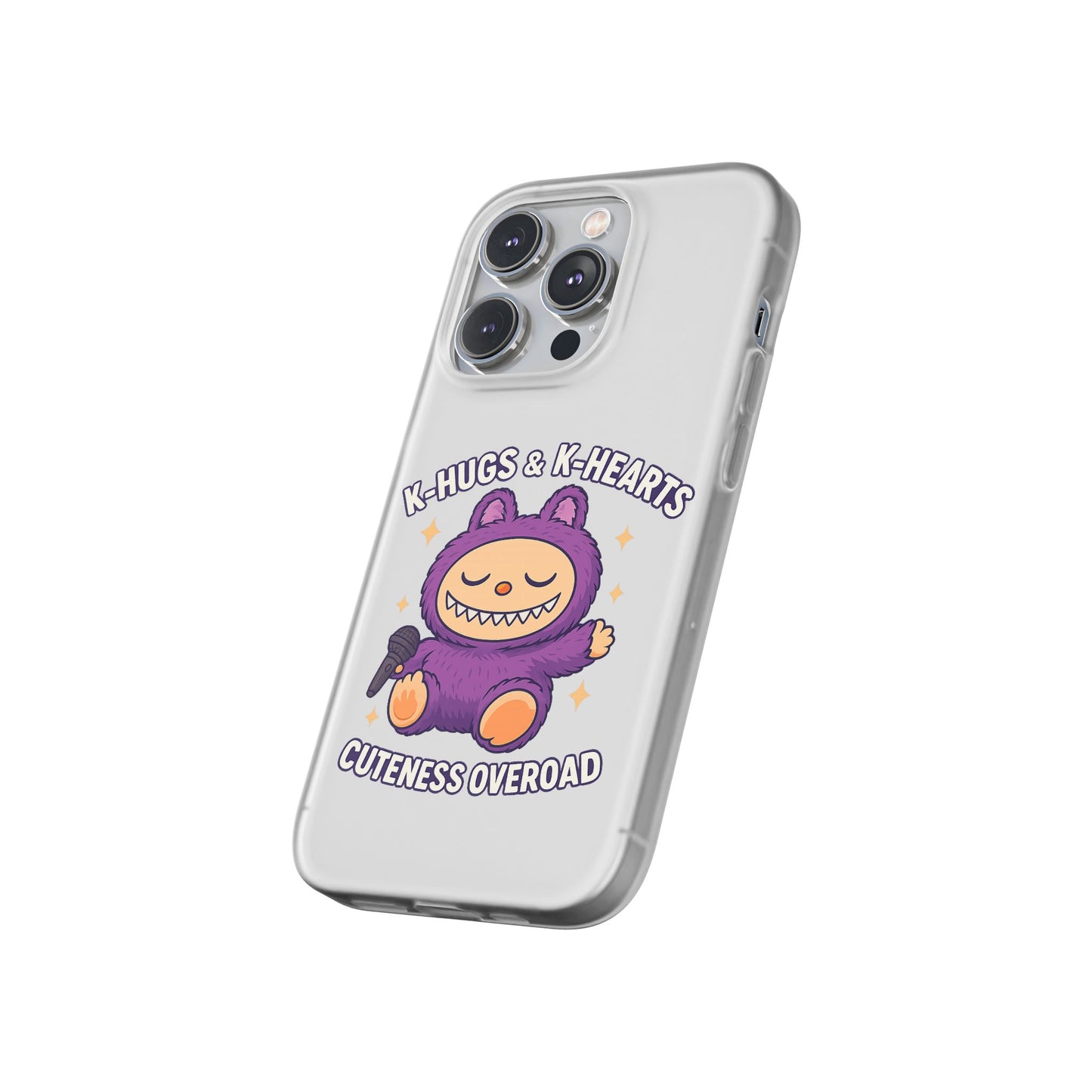 Cute K-Hugs & K-Hearts Flexi Case, Adorable Phone Case, Gift for Kids, Fun Gift, Cute Accessories, Kawaii Style Case
