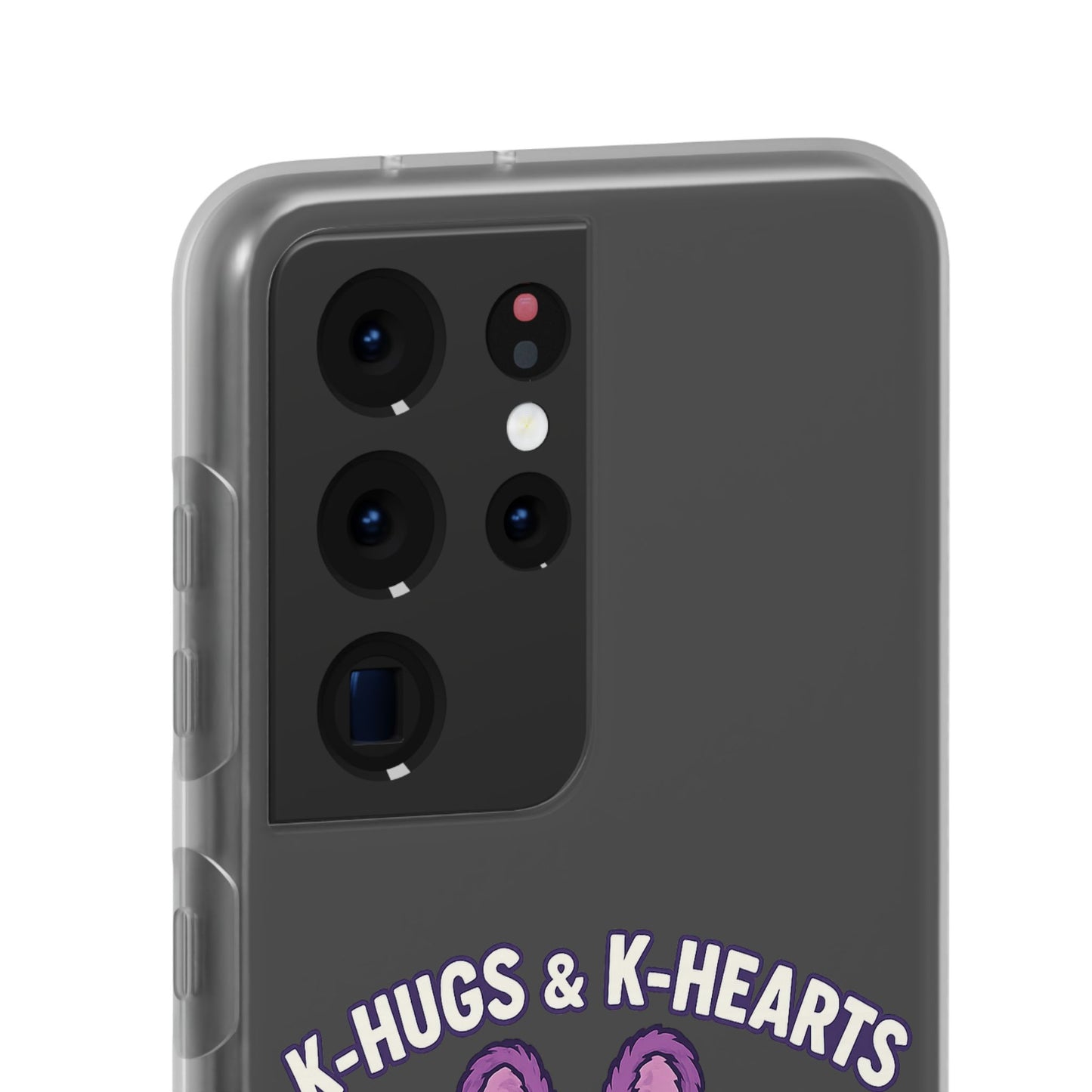 Cute K-Hugs & K-Hearts Flexi Case, Adorable Phone Case, Gift for Kids, Fun Gift, Cute Accessories, Kawaii Style Case
