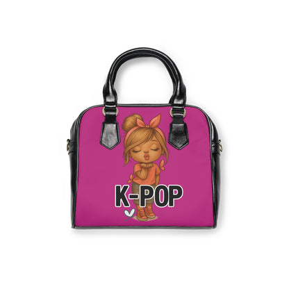 K-Pop Shoulder Handbag, Trendy Tote Bag for Music Lovers, Girls Night Out Purse, Unique Gift for K-Pop Fans, Stylish Everyday Handbag