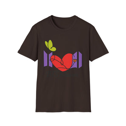BTS Forever Heart T-Shirt, Unisex Graphic Tees, Music Lover Gift, Trendy Casual Wear, Fan Merchandise, Cute Aesthetic Top