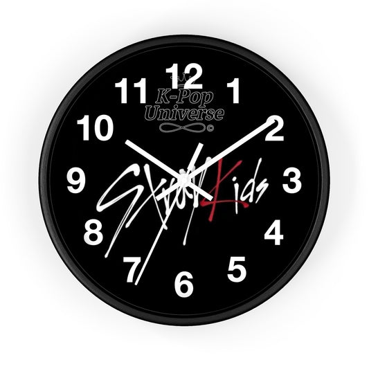 K-Pop Stray Kids Wall Clock, Unique Home Decor, Gift for Music Lovers, Cool Wall Art, Modern Timepiece, Fan Merchandise