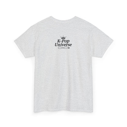 K-Pop Inspired Unisex Heavy Cotton Tee - Trendy Graphic Tee, Music Fan Shirt, Casual Wear, Gift for K-Pop Lovers