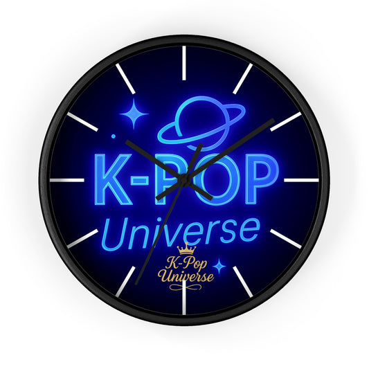 Wall ClockK-Pop Cat Acrylic Wall Clock, Cute Home Decor, Fun Wall Art, Unique Gift for Cat Lovers, K-Pop Fan Merchandise, Colorful Clock
