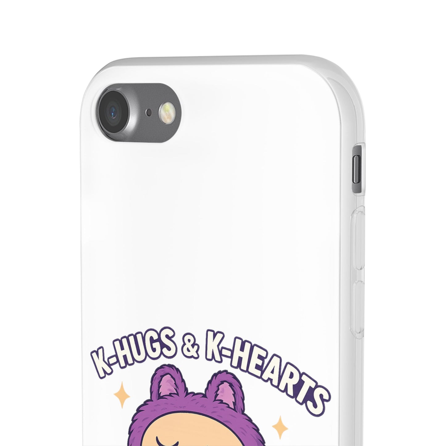 Cute K-Hugs & K-Hearts Flexi Case, Adorable Phone Case, Gift for Kids, Fun Gift, Cute Accessories, Kawaii Style Case