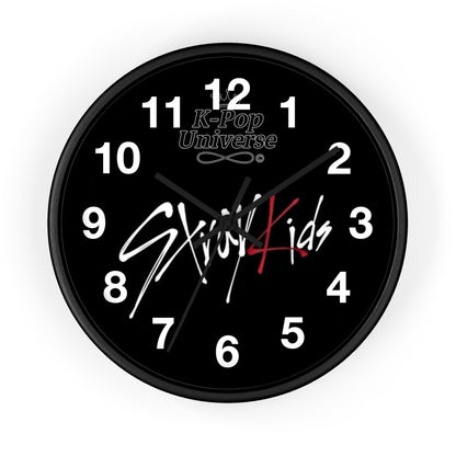 K-Pop Stray Kids Wall Clock, Unique Home Decor, Gift for Music Lovers, Cool Wall Art, Modern Timepiece, Fan Merchandise