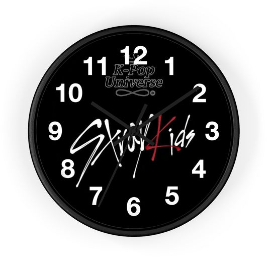 K-Pop Stray Kids Wall Clock, Unique Home Decor, Gift for Music Lovers, Cool Wall Art, Modern Timepiece, Fan Merchandise