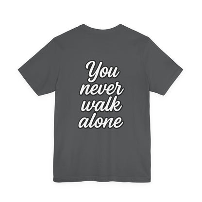 K-Pop Concert Inspired Unisex Tee, Music Lover Gift, Party Tee, You Never Walk Alone Shirt, Fan Merchandise, Festival Outift