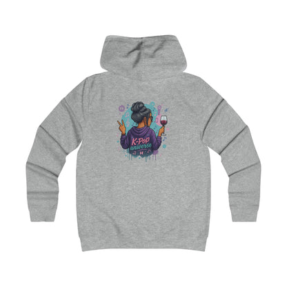 K-Pop Universe Girlie Hoodie - Cozy Fashion for Music Lovers, Trendy College Apparel, Perfect for Concerts, Gifts, and Everyday Wear