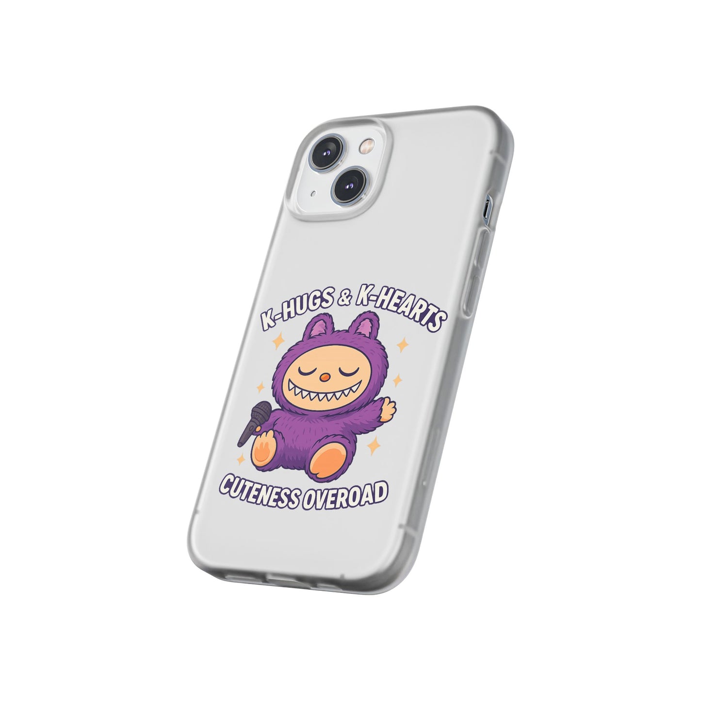 Cute K-Hugs & K-Hearts Flexi Case, Adorable Phone Case, Gift for Kids, Fun Gift, Cute Accessories, Kawaii Style Case