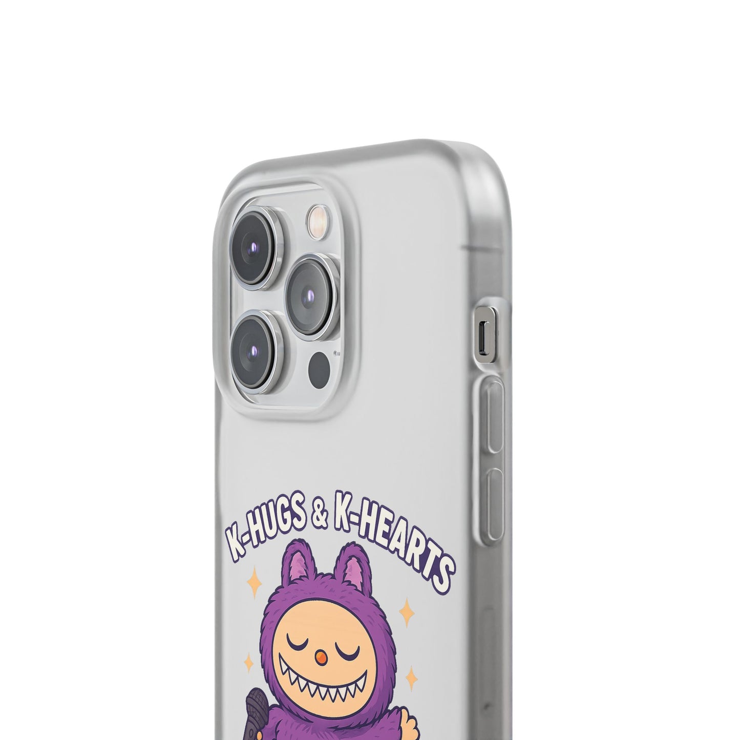 Cute K-Hugs & K-Hearts Flexi Case, Adorable Phone Case, Gift for Kids, Fun Gift, Cute Accessories, Kawaii Style Case