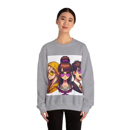 K-Pop Universe Crewneck Sweatshirt | Unisex Heavy Blend™, Trendy Fashion Apparel, Cozy Streetwear, Gift for Fans, Retro Style