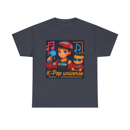 K-Pop Universe "Good Vibes Only" Graphic T-Shirt, Unisex Cotton Tee, Music Lover Gift, Concert Wear, Casual Style