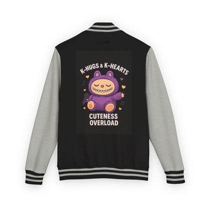 K-Pop Universe Letterman Jacket, Trendy Unisex Varsity Jacket, Cute Gift for K-Pop Fans, Stylish Casual Wear, Anime Inspired Apparel