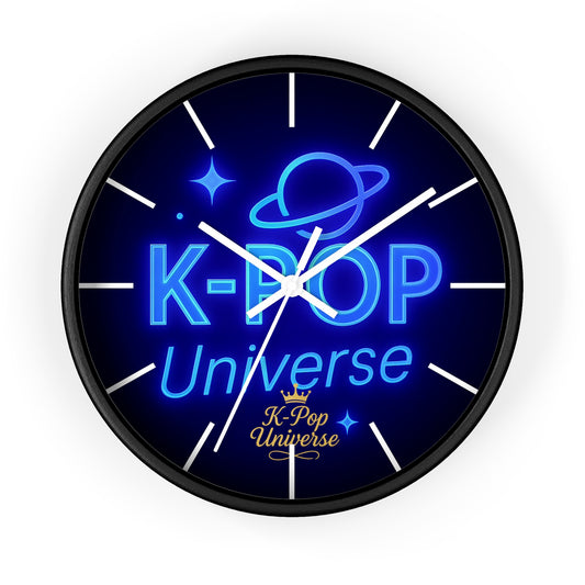 Wall ClockK-Pop Cat Acrylic Wall Clock, Cute Home Decor, Fun Wall Art, Unique Gift for Cat Lovers, K-Pop Fan Merchandise, Colorful Clock