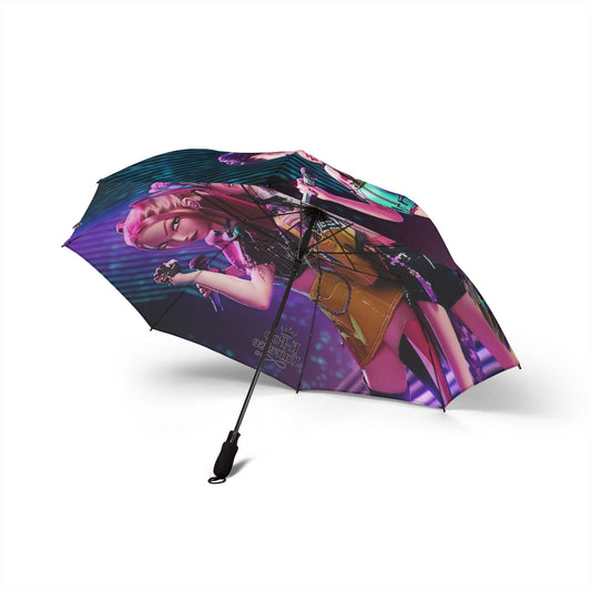 ❗LIMITED EDIT ❗K-POP DEMON HUNTERS Trendy Foldable Umbrella with Vibrant Design, Portable Rain Gear for Festivals, Custom Art Gift for Fans, Unique Collectible Accessory