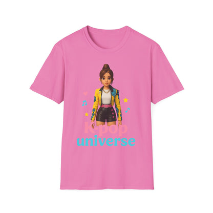 K-Pop Universe Unisex Softstyle T-Shirt, Trendy K-Pop Tee, Gift for Music Lovers, Casual Wear, Concert Outfit