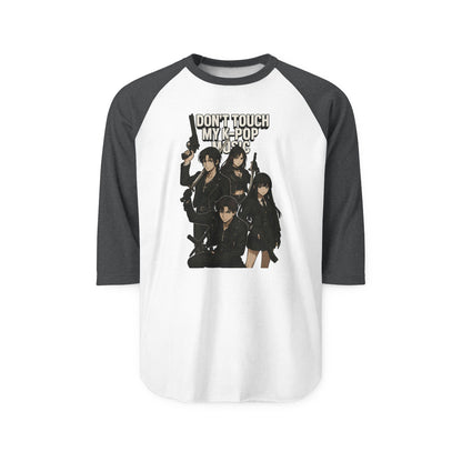 K-Pop Graphic Raglan Shirt, Unisex Baseball Tee, Music Lover Gift, Korean Pop Merch, Trendy Casual Wear, Ideal for Concerts