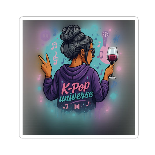 K-Pop Universe Kiss-Cut Stickers, Fun Stickers for K-Pop Lovers, Cute Laptop Decor, Gift for Music Fans, K-Pop Party Favor