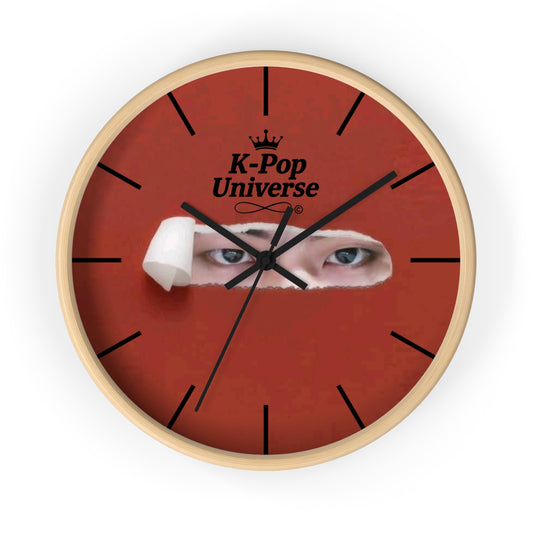 K-Pop Universe Wall Clock, Unique Home Decor, K-Pop Fan Gift, Modern Timepiece, Stylish Wall Art