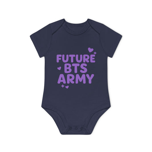 Baby Organic Short Sleeve Bodysuit, BTS,BTS ARMY, k-pop universe