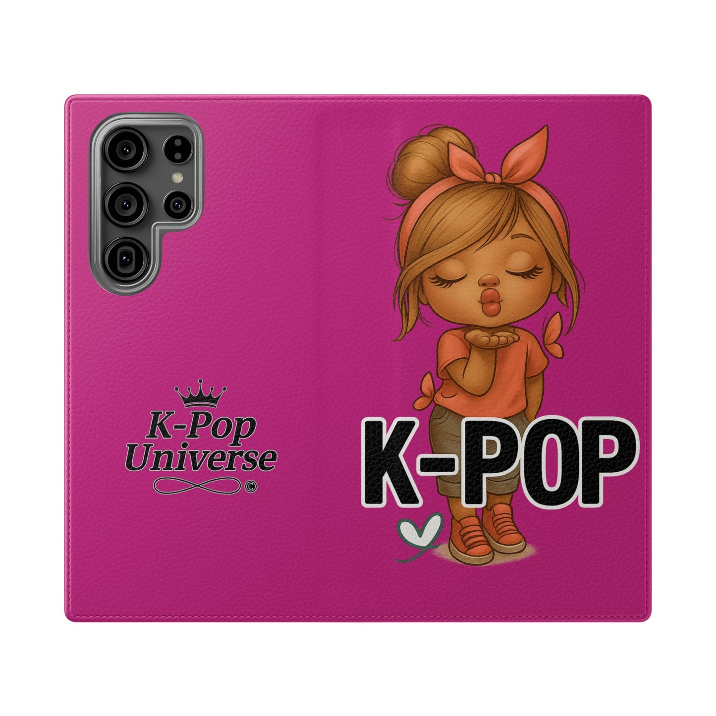K-Pop Flip Case for Fans, Cute K-Pop Merchandise, Stylish Phone Cover, Ideal for Gifts, Birthday, Concerts, and Celebrations