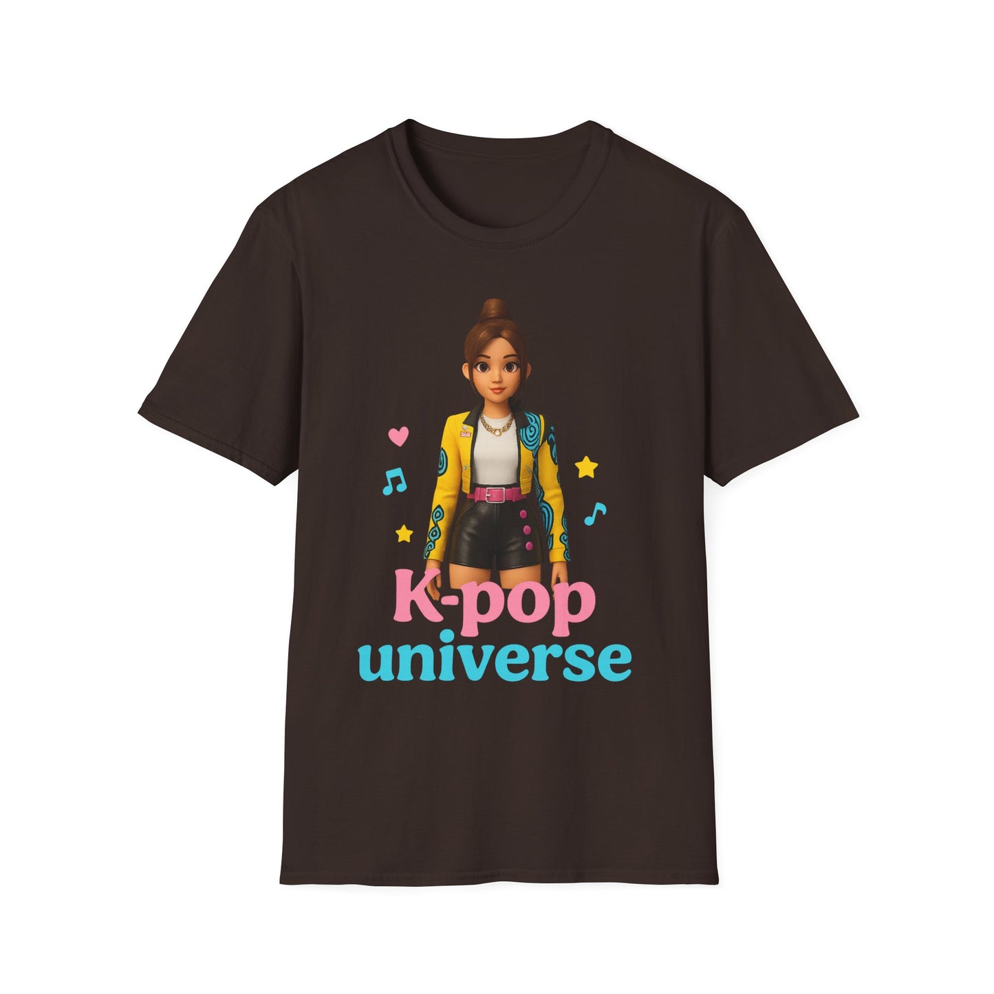 K-Pop Universe Unisex Softstyle T-Shirt, Trendy K-Pop Tee, Gift for Music Lovers, Casual Wear, Concert Outfit