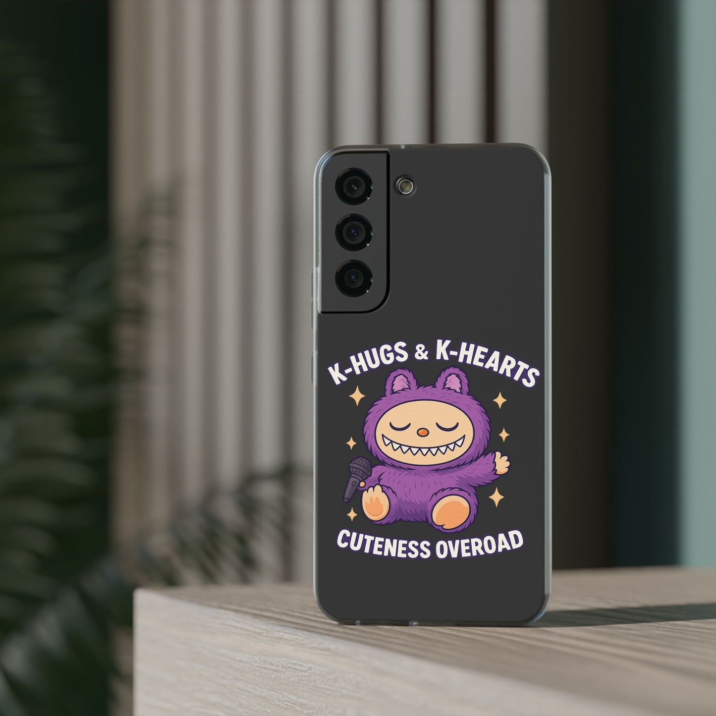 Cute K-Hugs & K-Hearts Flexi Case, Adorable Phone Case, Gift for Kids, Fun Gift, Cute Accessories, Kawaii Style Case