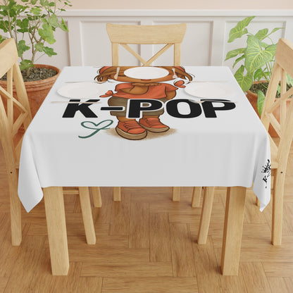 K-Pop Inspired Tablecloth, Stylish Table Decor for Music Lovers, Party Supplies, Gift for Fans, Dining Table Accessory