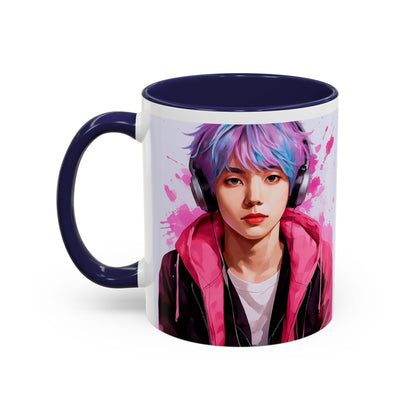 K-Pop Universe Accent, Double face,Coffee Mug - Perfect Gift for Fans, Unique Collectible, Music Lover's Mug, Trendy Drinkware, Birthday Present