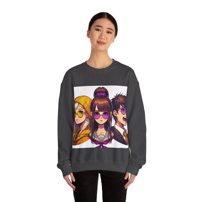 K-Pop Universe Crewneck Sweatshirt | Unisex Heavy Blend™, Trendy Fashion Apparel, Cozy Streetwear, Gift for Fans, Retro Style