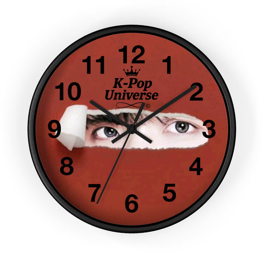 K-Pop Inspired Wall Clock for Fandom Decor, Unique Gift for Fans, Home Office Decor, K-Pop Universe Timepiece, Aesthetic Wall Art/J-Hope/BTS