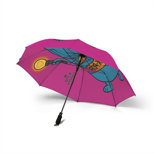 Playful Cartoon Cat Umbrella, Cute Foldable Umbrella, K-Pop Cat Design, Fun Outdoor Gear, Gifts for Cat Lovers, Rainy Day Accessory