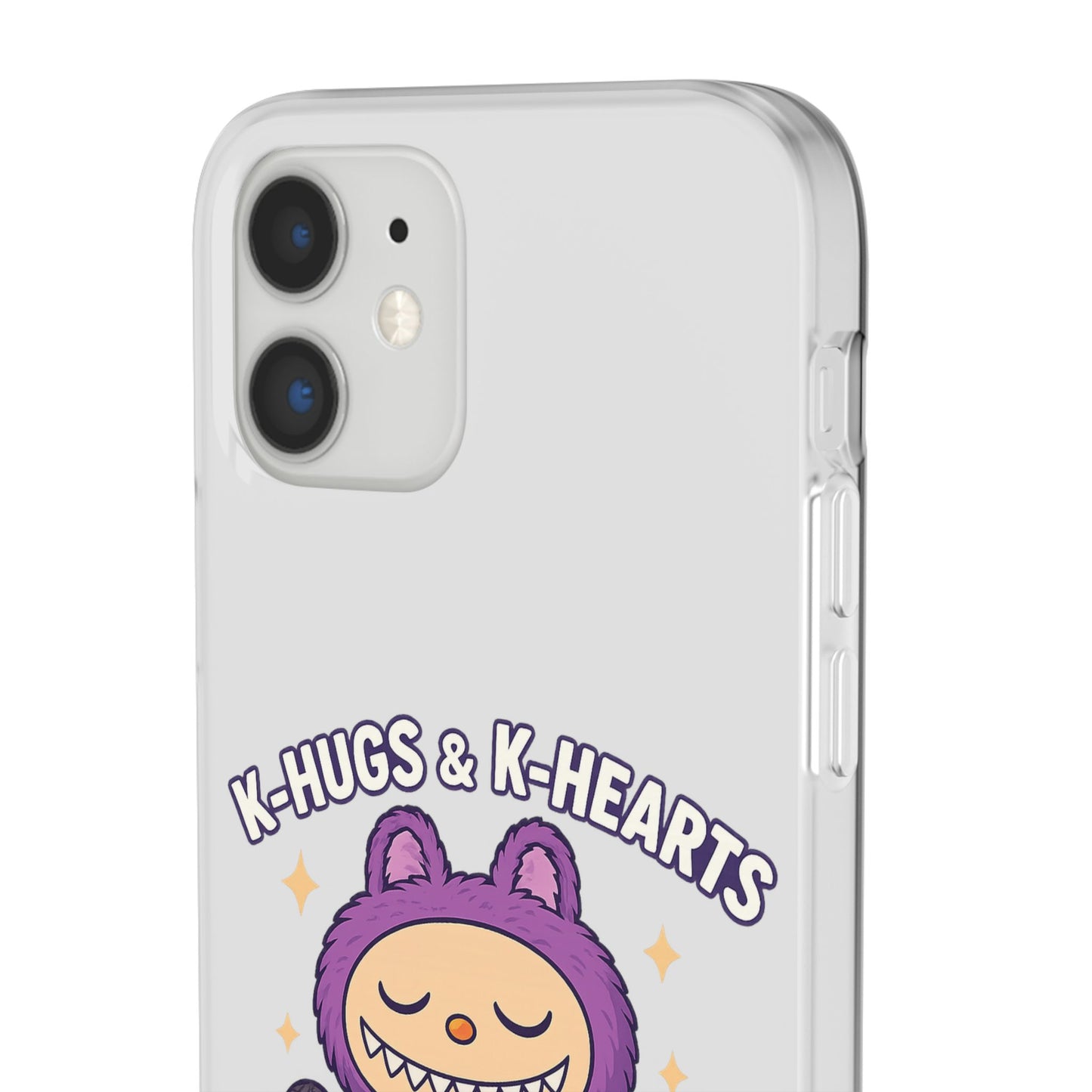 Cute K-Hugs & K-Hearts Flexi Case, Adorable Phone Case, Gift for Kids, Fun Gift, Cute Accessories, Kawaii Style Case
