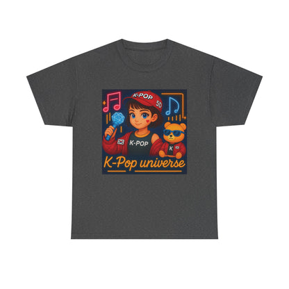 K-Pop Universe "Good Vibes Only" Graphic T-Shirt, Unisex Cotton Tee, Music Lover Gift, Concert Wear, Casual Style