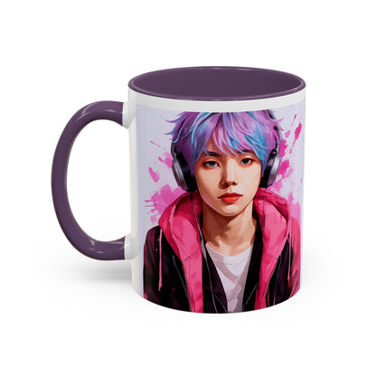 K-Pop Universe Accent, Double face,Coffee Mug - Perfect Gift for Fans, Unique Collectible, Music Lover's Mug, Trendy Drinkware, Birthday Present