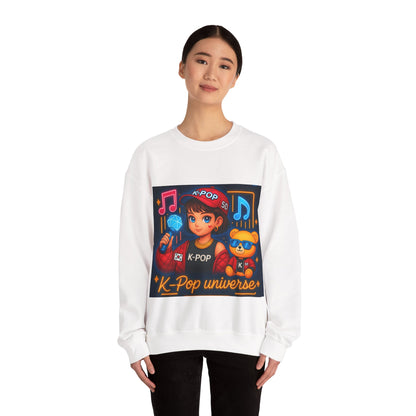 K-Pop Universe Sweatshirt, Cozy Unisex Crewneck for Fans, Perfect for Gifting, Concerts, and Everyday Wear