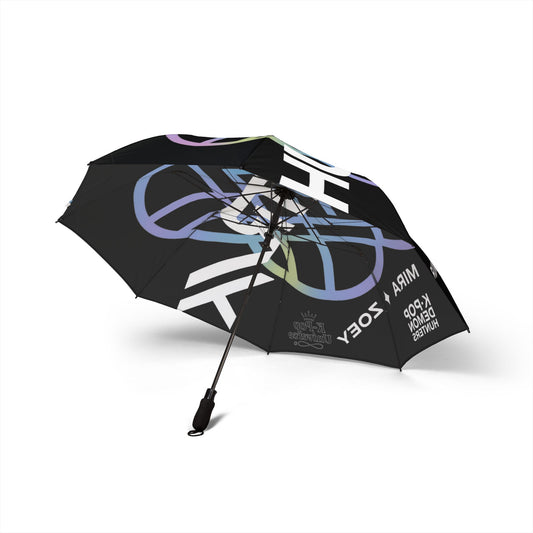 K-Pop Inspired Foldable Umbrella, Portable Umbrella, Festival Gear, Gift for Fans, Summer Essentials, Travel Accessory, Huntrax, k-pop démon hunters