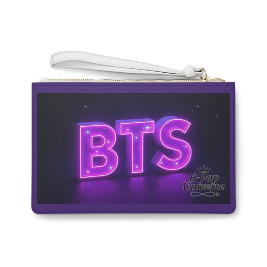 BTS Inspired Clutch Bag, Perfect Gift for Fans, Trendy Accessory for Concerts and Outings, Stylish Makeup Bag, Festival Clutch