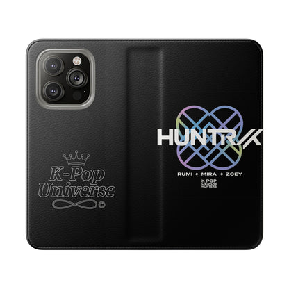 LIMITED EDITION❗K-Pop Universe Flip Cases - Stylish Phone Wallet, Perfect for Fans, Gift for Music Lovers, Trendy Accessory, Smartphones, Huntrax, K-POP demon hunters, k-pop universe