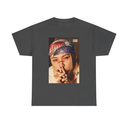 K-Pop Inspired Unisex Heavy Cotton Tee - Trendy Graphic Tee, Music Fan Shirt, Casual Wear, Gift for K-Pop Lovers