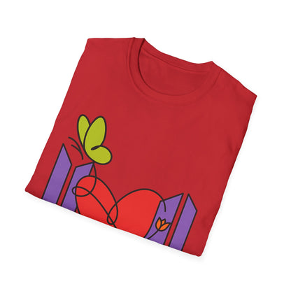 BTS Forever Heart T-Shirt, Unisex Graphic Tees, Music Lover Gift, Trendy Casual Wear, Fan Merchandise, Cute Aesthetic Top