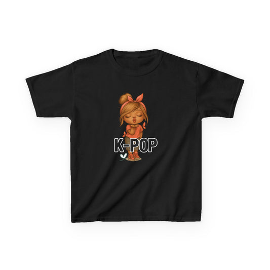 K-Pop Kids Tee, Comfortable Cotton T-Shirt for Young Fans, Cool Gift for Birthdays, Music Lovers, Fun Fashion for Summer