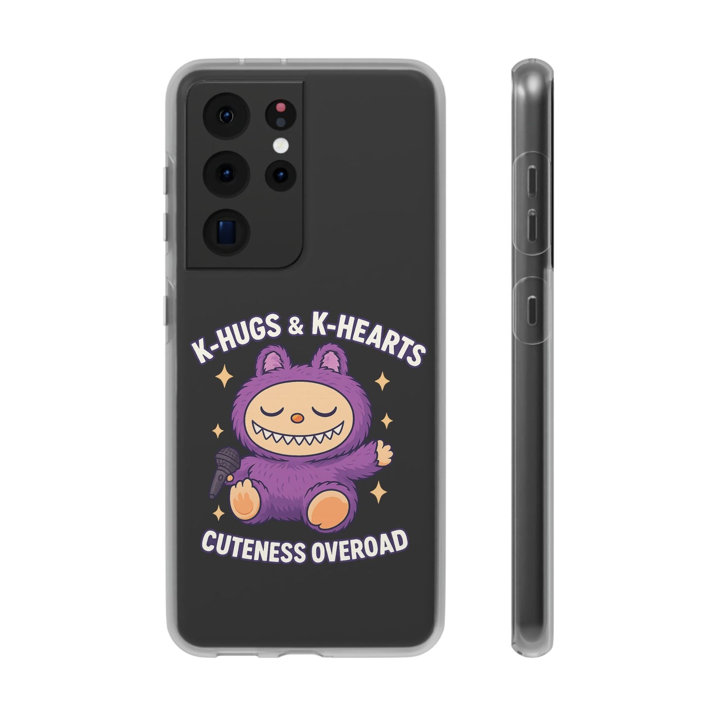 Cute K-Hugs & K-Hearts Flexi Case, Adorable Phone Case, Gift for Kids, Fun Gift, Cute Accessories, Kawaii Style Case