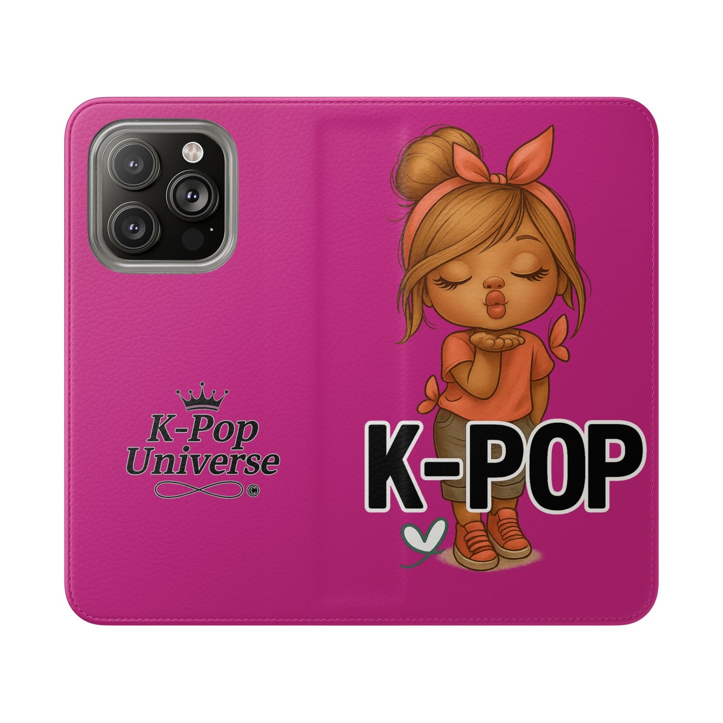K-Pop Flip Case for Fans, Cute K-Pop Merchandise, Stylish Phone Cover, Ideal for Gifts, Birthday, Concerts, and Celebrations