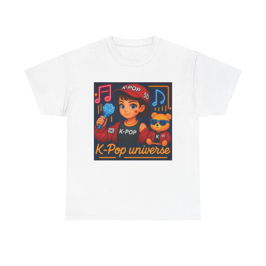 K-Pop Universe "Good Vibes Only" Graphic T-Shirt, Unisex Cotton Tee, Music Lover Gift, Concert Wear, Casual Style