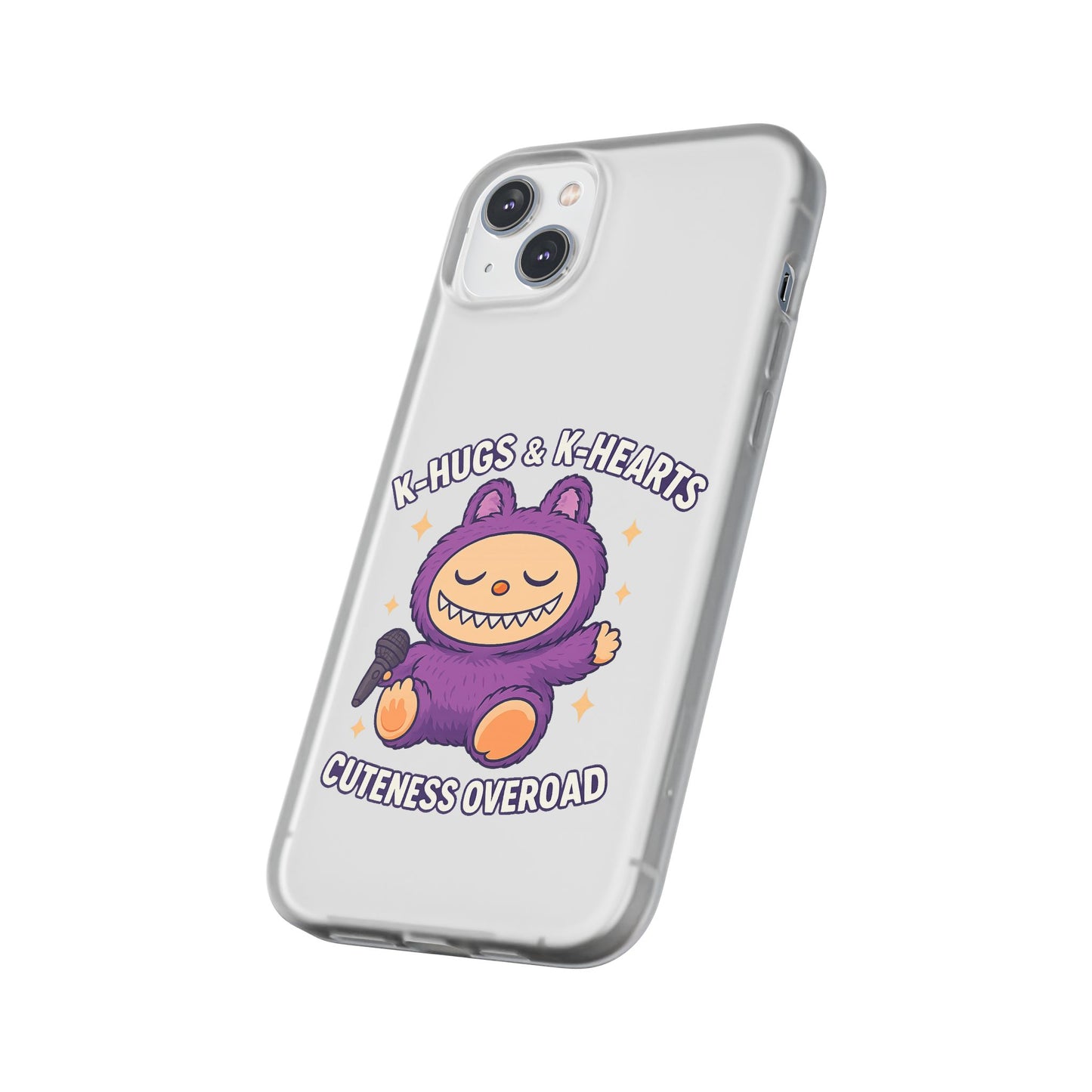 Cute K-Hugs & K-Hearts Flexi Case, Adorable Phone Case, Gift for Kids, Fun Gift, Cute Accessories, Kawaii Style Case