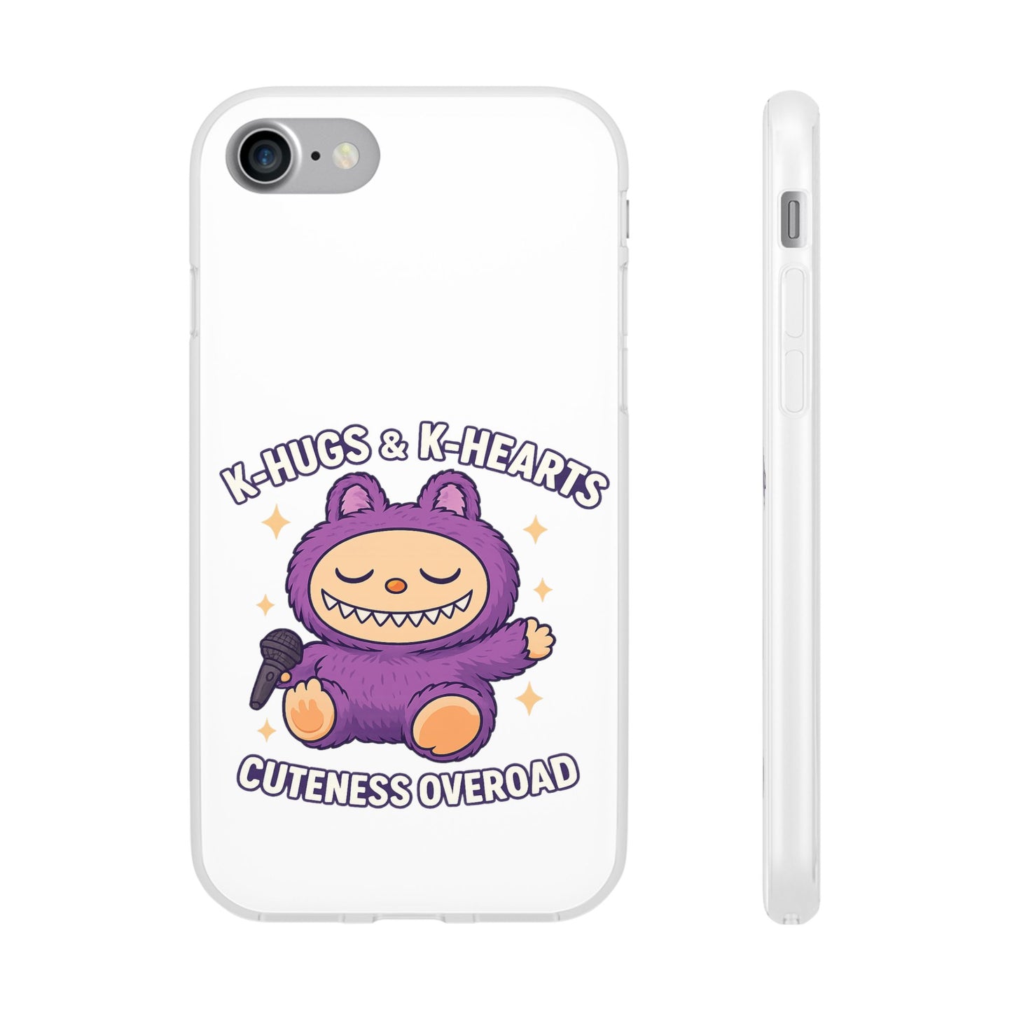Cute K-Hugs & K-Hearts Flexi Case, Adorable Phone Case, Gift for Kids, Fun Gift, Cute Accessories, Kawaii Style Case