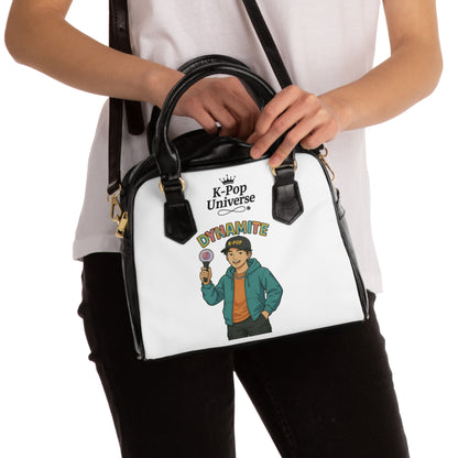 K-Pop Universe Shoulder Handbag, Trendy Tote Bag, Stylish Purse for Fans, Gift for Music Lovers, Fashionable Everyday Accessory