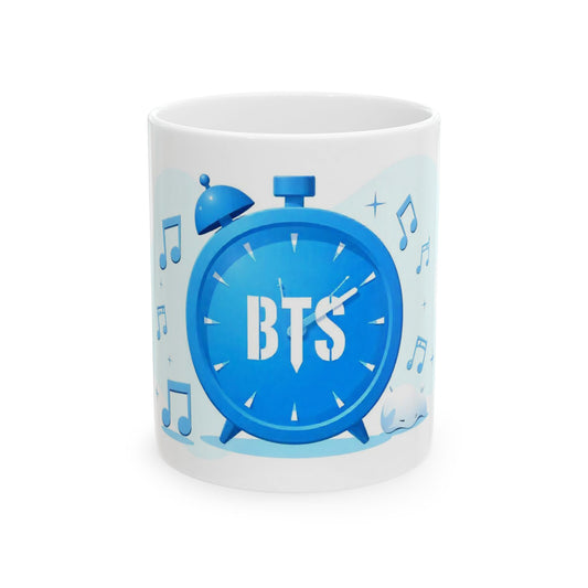 BTS Inspired Ceramic Mug - Perfect Gift for Fans, Collectible, Customizable Coffee Cup, Music Lover's Mug, Birthday Present, ARMY, k-pop universe